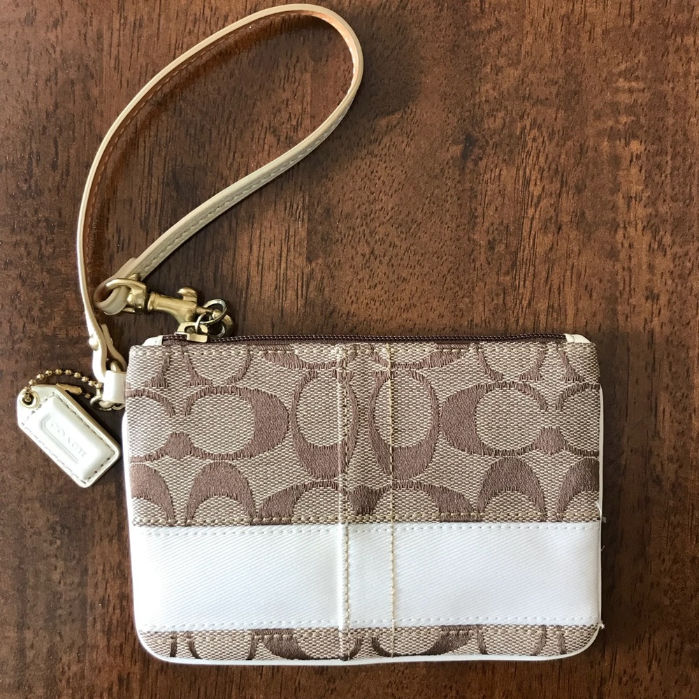 Coach Signature Wristlet